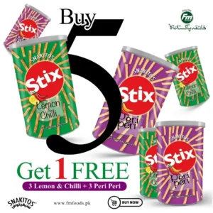 Buy 5 Get 1 Free Snakitos Stix - Irresistible Snack Deal