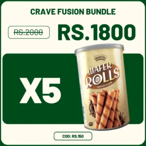 Snakitos Crave Fusion Bundle - Hazelnut Snakitos Wafer Sticks Rolls