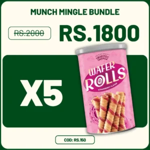 Snakitos Munch Mingle Bundle - Strawberry Snakitos Wafer Sticks Rolls
