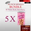 Snakitos Munch Mingle Bundle - Strawberry Snakitos Wafer Sticks Rolls