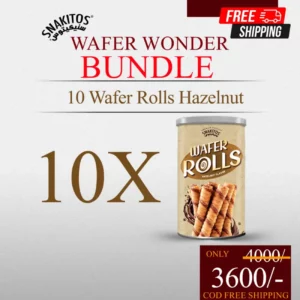 Wafer Wonder Bundle - Hazelnut Snakitos Wafer Sticks Rolls Free Shipping