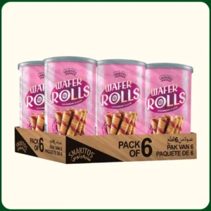 Wafer Roll Strawberry Pack of 6 - Free Delivery