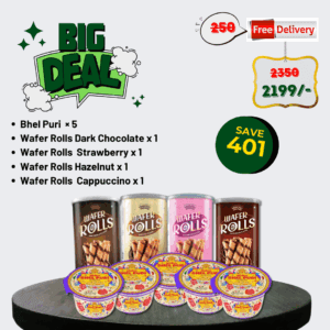 Big Deal Combo – Bhel Puri & Wafer Rolls Delight (9 Total Items)