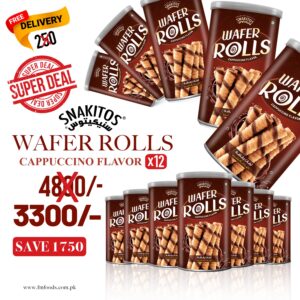 Ultimate Value – 12 Cans of Cappuccino Wafer Rolls!