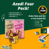 Azadi Four Pack FM Foods with 12 snacks and Azadi Kit