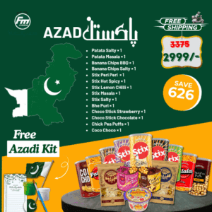 Azad Pakistan Deal – 14 Snacks + Azadi Kit – FM Foods
