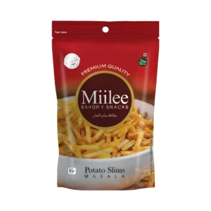 miilee potato slims masala pouch snack crispy potato snack