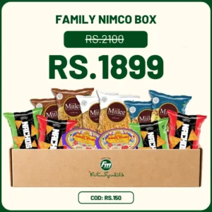 Family Nimco Box – Nachos, Bhel Puri, Dal & Desi Chewara Snacks