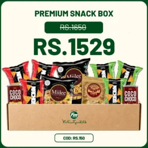 premium snack box with nachos nimco choco coco and banana chips