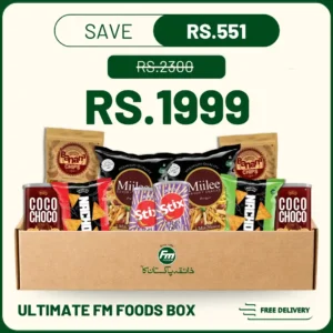ultimate fm foods snack box with nachos nimco choco coco and banana chips