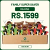 family super saver snack box with nachos and lentil snacks