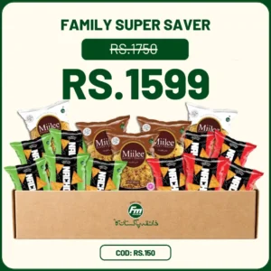 family super saver snack box with nachos and lentil snacks