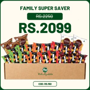family super saver snack box with nachos and lentil snacks