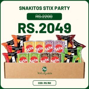 Snakitos Stix Party Snack Box With Nachos And Flavored Stix