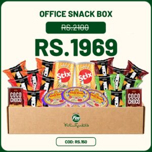 office snack box pack with nachos nimco and chocolate snacks