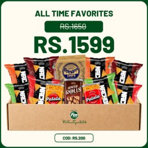 All Time Favorites Snack Box – Nachos, Patata, Wafer, Banana Snacks