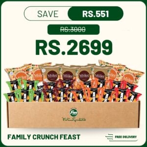 family crunch feast with boondi bhujia and nachos