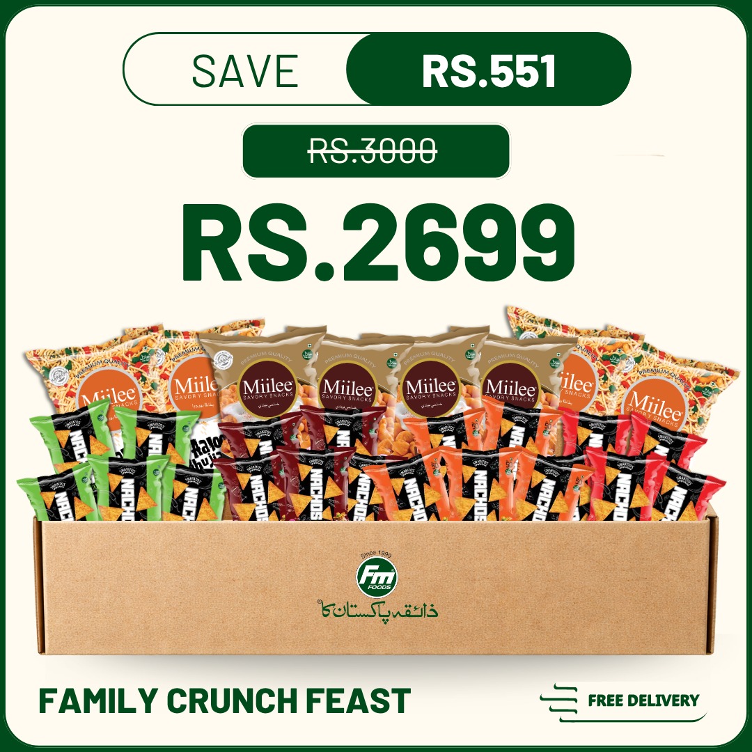 family crunch feast with boondi bhujia and nachos