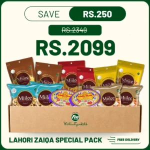 Lahori Zaiqa Special Pack – Spicy Lahori Snacks Bundle With Papdi, Bhel Puri, Chana, And Dahi Boondi