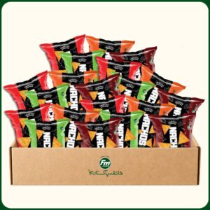 FM Foods Snakitos Nachos Salsa, Paprika, Cheese & Smoky BBQ 20 Pack Crispy Flavored Nachos