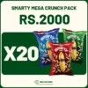Smarty Mega Crunch Pack with salted, vegetable, and jalapeño snack packs