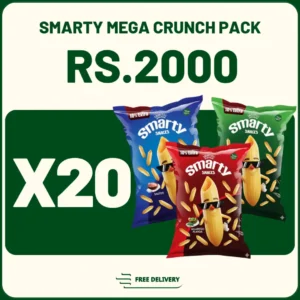 Smarty Mega Crunch Pack with salted, vegetable, and jalapeño snack packs