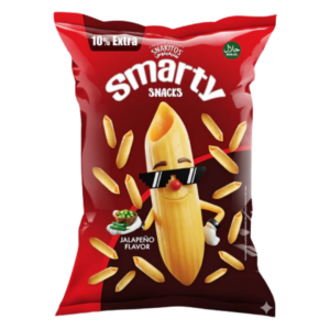 smartly snacks jalapeño flavor spicy crunchy pasta snack pack