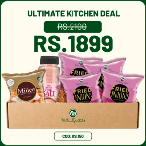 Ultimate kitchen deal with fried onion dahi boondi and pink salt combo pack Pakistan
